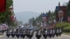 Кортеж президента Росії Путіна рухається дорогою в Пхеньяні. Північна Корея, 19 червня 2024 року