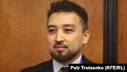 Саясаттанушы Димаш Әлжанов. Алматы, 28 тамыз, 2023 жыл. 