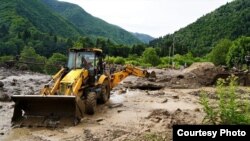 ადგილი, სადაც მეწყრული პროცესები განვითარდა