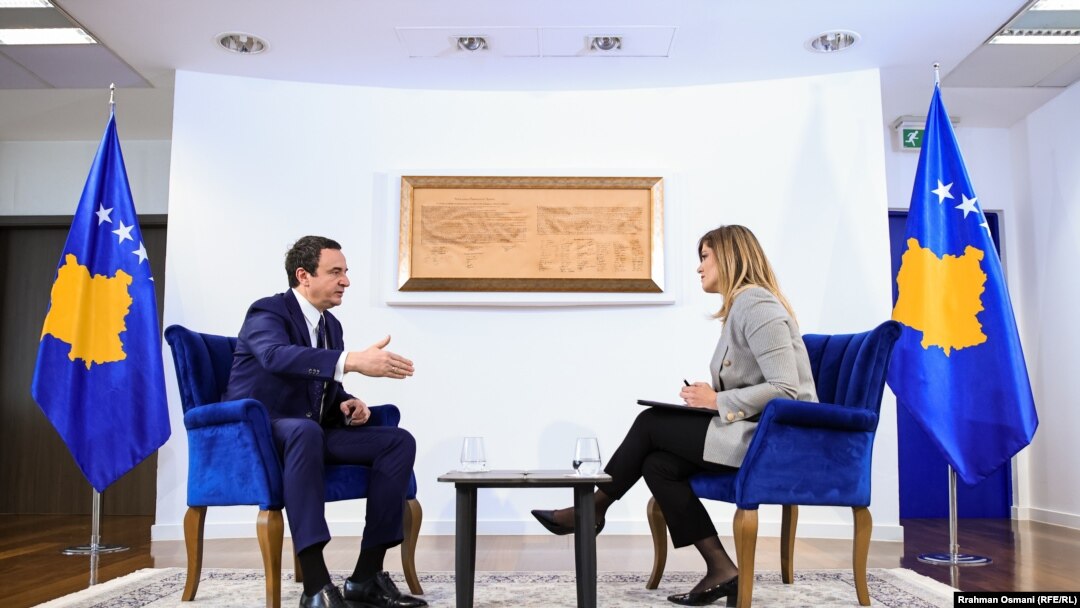 Интервју на Албин Курти за РСЕ, 19 март 2024 година, Приштина, Косово