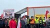 Польські фермери блокують рух на кордон із Україною. 9 лютого 2024 року 