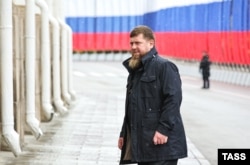 Глава Чечни Рамзан Кадыров во время прибытия на церемонию инаугурации избранного президента РФ Владимира Путина в Большом Кремлевском дворце. Россия, 7 мая 2024 года