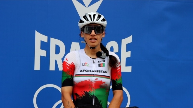 یولدوز هاشمی بایسکیل‌ران افغان در رقابت‌های المپیک پاریس، رکاب زد