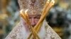 Patriarhul Kirill la slujba de Crăciun pe stil vechi din 2023, la Moscova.