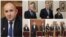 Президентът Румен Радев и представителите на ГЕРБ и на ПП-ДБ на консултациите в четвъртък. Колаж