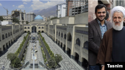 کاظم صدیقی و نمایی از حوزه علمیه خمینی تهران