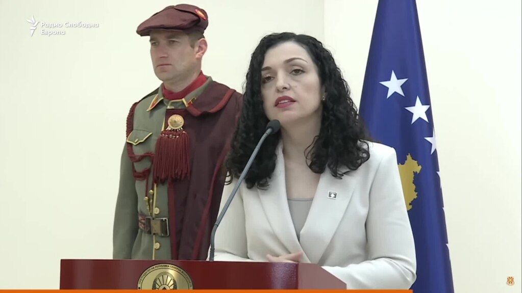Изјави на претседателите на Северна Македонија и на Косово, Стево Пендаровски и Вјоса Османи во Скопје