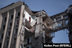 Зруйнована будівля Миколаївської ОДА