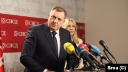 Milorad Dodik na konferenciji za novinare u Banjaluci, BiH, 2. februar 2024.