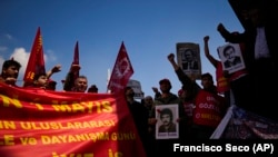 Архивска фотографија од протести на Први мај, Денот на трудот во Турција 