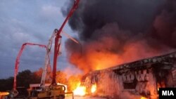 Пожар во млекарницата во Камењане, Тетово
