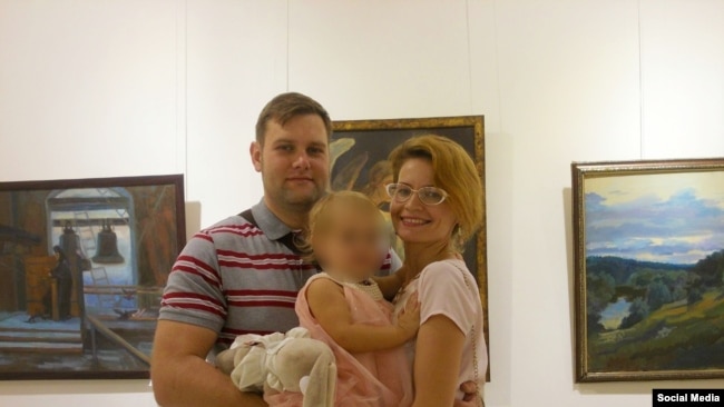 Ruski diplomata Aleksej Invanenko sa suprugom Jekaterinom i ćerkom, Indija, 2015.