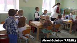 Grădinița-creșă „Strugurel” din satul Frumușica, raionul Leova, frecventată de numai 10 copii.