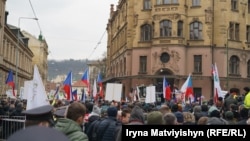 Чеські фермери вийшли на протест у центрі Праги, 7 березня 2024 року