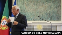 Premijer Portugala Antonio Košta posle obraćanja naciji, 7. novembar 2023.