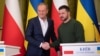 Премьер-министр Польши Дональд Туск и президент Украины Владимир Зеленский