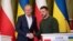 Премиерът на Полша Доналд Туск и украинският президент Володимир Зеленски в Киев, 22 януари 2024 г.