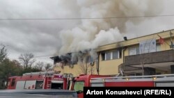 Požar na kancelarijama Instituta za sudsku medicinu Kosova u Prištini, 21. novembar 2023.