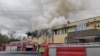 Zjarr në zyrat e Institutit të Mjekësisë Ligjore të Kosovës në Prishtinë, 21 nëntor 2023.