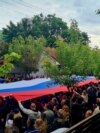 Kosovo - Protests continues in Zvecan.
