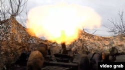 Украинските трупи го бранат северното крило на Бахмут од руските напади. Март 2023 година. 