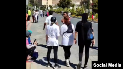 تصویری از مسابقه روز جمعه ماراتن در شیراز