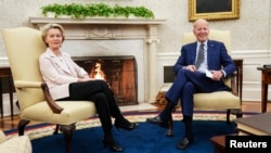 Президент США Джо Байден зустрічається з президентом Європейської комісії Урсулою фон дер Ляєн в Овальному кабінеті Білого дому у Вашингтоні, 10 березня 2023 року