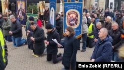 Zahtjevi u molitvama su - da muškarci budu duhovni autoritet u obitelji, da se djevojke "čedno" oblače, da nema seksa prije braka, da se zabrani pobačaj. (Foto: Zagreb 4. marta 2023.)