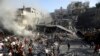 Shkatërrimet e shkaktuara nga sulmet izraelite në një kamp refugjatësh në Rripin e Gazës. 7 nëntor 2023. 