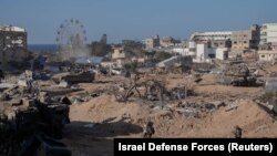 Ізраїльські солдати під час наземного наступу в Газі, 7 листопада 2023 року