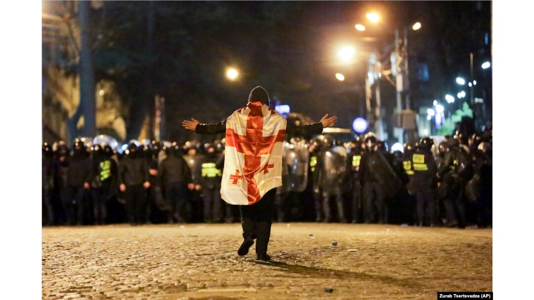 Firebombs, Tear Gas In Tbilisi As 'Foreign Agents' Protest Turns Violent
