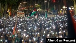 Protest podrške Palestincima u Barseloni, 21. oktobar 2023.