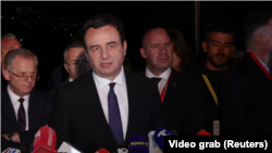 Kryeministri i Kosovës, Albin Kurti. Ohër, Maqedoni e Veriut, 18 mars 2023.