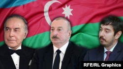 Гейдар Алиев, Ильхам Алиев, Гейдар Алиев-младший (коллаж)