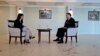 KOSOVO: DAS Gabriel Escobar in an interview with RFE/RL journalist, Doruntina Baliu in Ohrid, North Macedonia on March 18 during the Kosovo-Serbia talks 