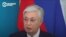 На совместном брифинге с Путиным Токаев неожиданно заговорил по-казахски. Смотрите, как реагирует делегация России