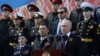 Russian President Vladimir Putin attends a military parade on Victory Day.