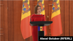 Presidentja e Moldavisë, Maia Sandu. 