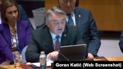 Željko Komšić prilikom svog obraćanja Savjetu bezbjednosti UN