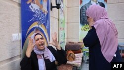 Prizor sa sahrane porodice Barhom čiji su članovi ubijeni u izraelskom bombardovanju, Rafah na jugu Pojasa Gaze, 6. novembra