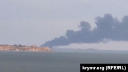 ხანძარი ნავსადგურ "კავკაზში" (არქივი)