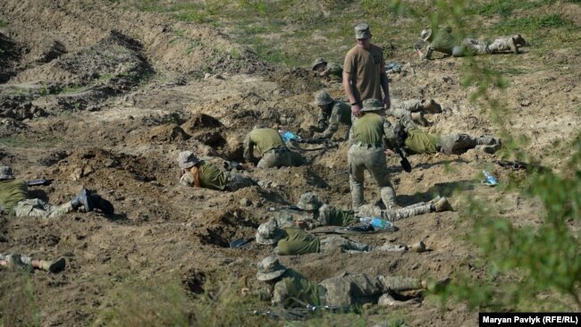 Один зі навчальних військових центрів в Україні, де проводять підготовку для мобілізованих