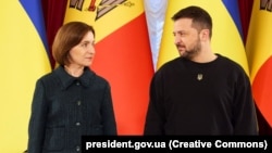 Архівне фото. Президент України Володимир Зеленський і президентка Молдови Мая Санду. Київ, листопад 2023 року