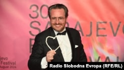 Rumunski režiser Emanuel Parvu čiji je film "Tri kilometra do kraja sveta" proglešen za najbolji na 30. Sarajevo Film Festivalu, 23. avgust 2024.