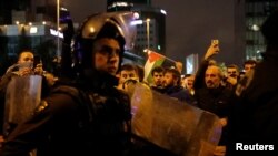 Пропалестинський протест у Стамбулі, ніч із 17 на 18 жовтня