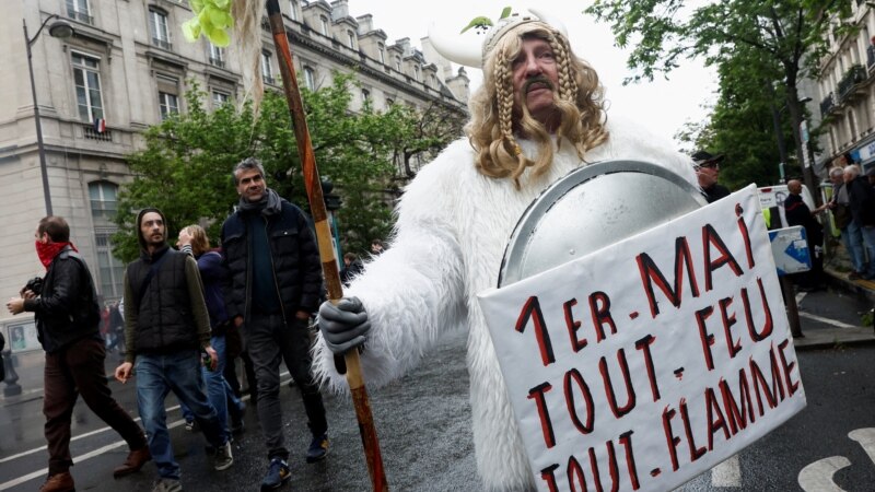 Prvomajski štrajkovi u Francuskoj s fokusom na penzionu reformu