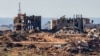Ndërtesa të shkatërruara nga ofensiva izraelite në Rripin e Gazës. 4 janar 2024. 
