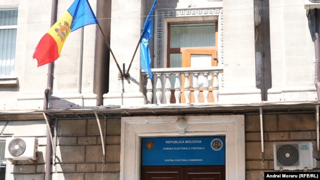 Sediul Comisiei Electorale Centrale, structura responsabilă pentru organizarea tuturor alegerilor din R. Moldova.