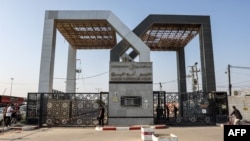 The Rafah border crossing with Egypt in the southern Gaza Strip.