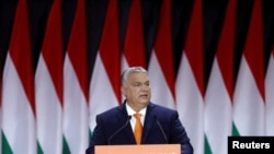 Orbán Viktor a Fidesz kongresszusán 2023. november 18-án Budapesten